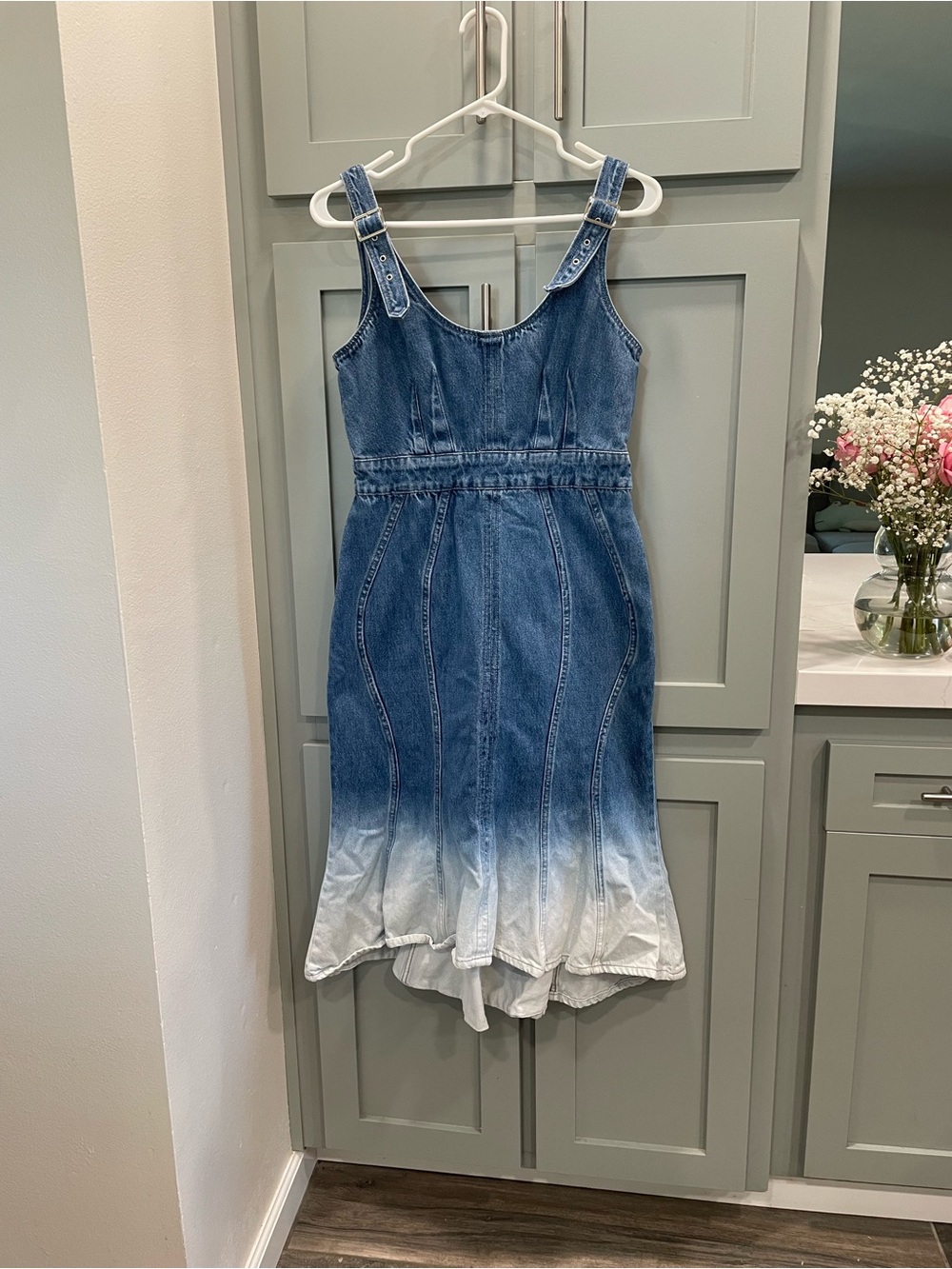 Amanda Uprichard Anthropology Blue Ombre Denim Kids Romper Dress